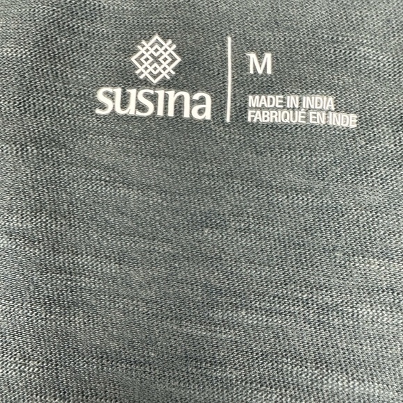 Susina Scoop Neck Slub T-shirt Size M - Picture 10 of 11